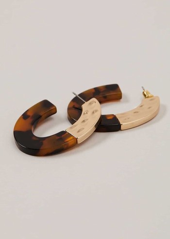 Phase Eight Tortoiseshell Hoop Jewellery Brown Canada | IHWUFZ-301